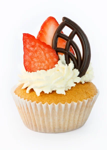 Eper cupcake — Stock Fotó
