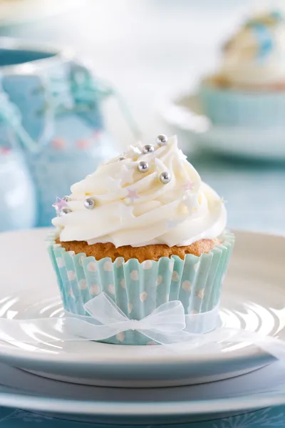 Cupcake for a baby shower — Stock Photo, Image