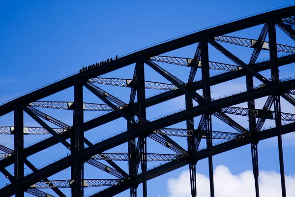 Dağcılar Sidney liman köprüsü üzerinde — Stok fotoğraf