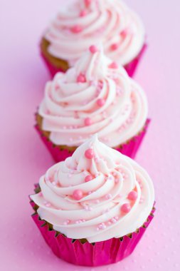 Pink cupcakes clipart