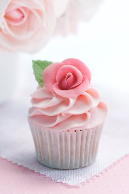 Rose cupcake clipart