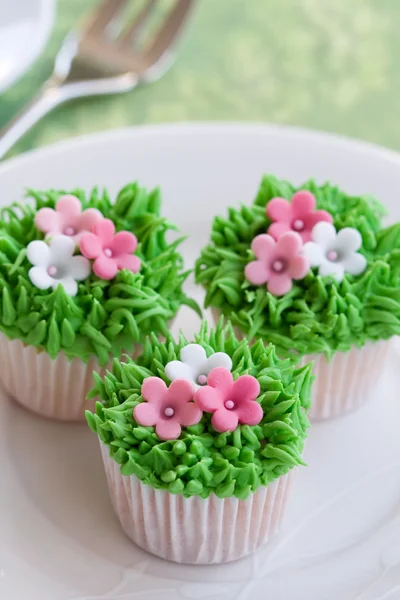 Flower garden cakes — Stock Photo, Image