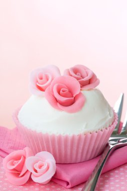 Rose cupcake clipart