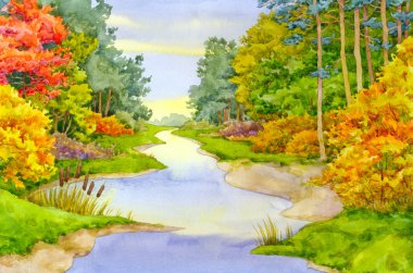 Autumn Brook clipart