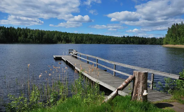 Lago finlandés — Foto de Stock