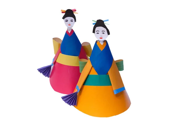 Children's paper toy-doll — Stock Photo, Image