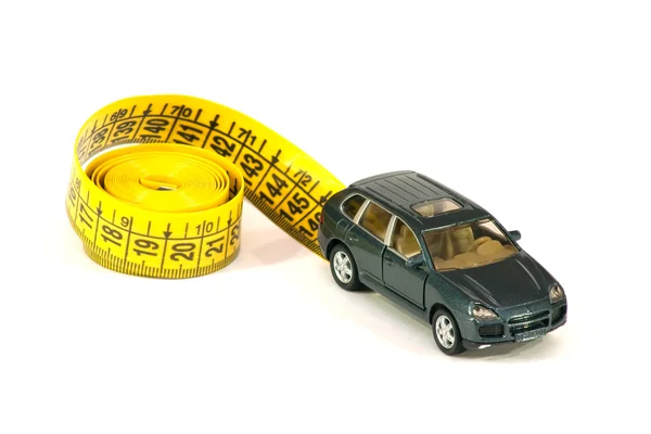 Car and roulette-line — Stock Photo, Image