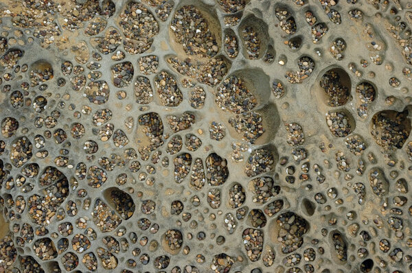 Галька в песчанике
