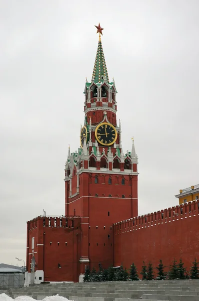 stock image Savior Tower at the Red Square