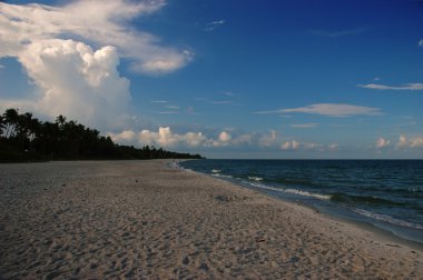 naples beach, florida at sabah