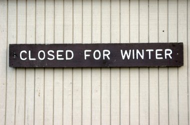 Closed for winter clipart