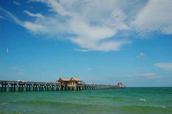Visserij pier in naples beach, florida — Stockfoto