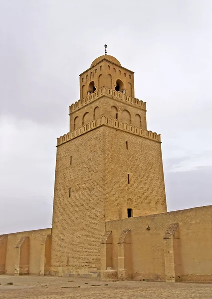 Minaret van de moskee van uqba — Stockfoto