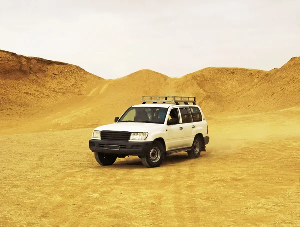 stock image Jeep in desert