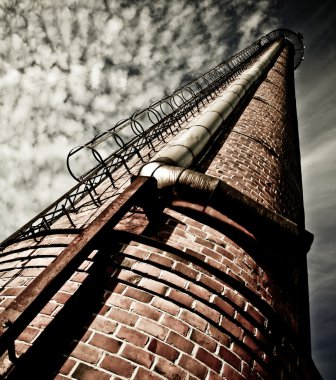 Old factory chimney clipart