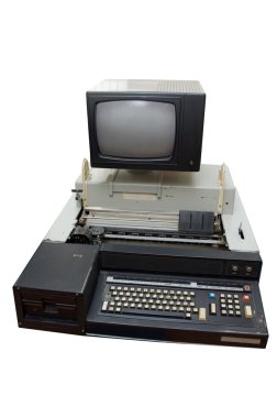 Computer of our grandmothers and grandfa clipart