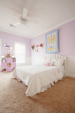 Interior of Girl's Bedroom clipart