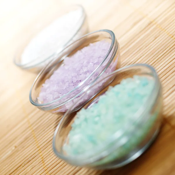 Colored Bath Salt — Stock Photo, Image