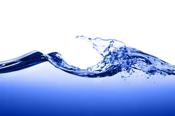Água azul contra branco — Fotografia de Stock