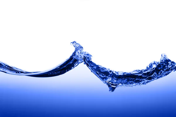 Agua azul contra blanco — Foto de Stock