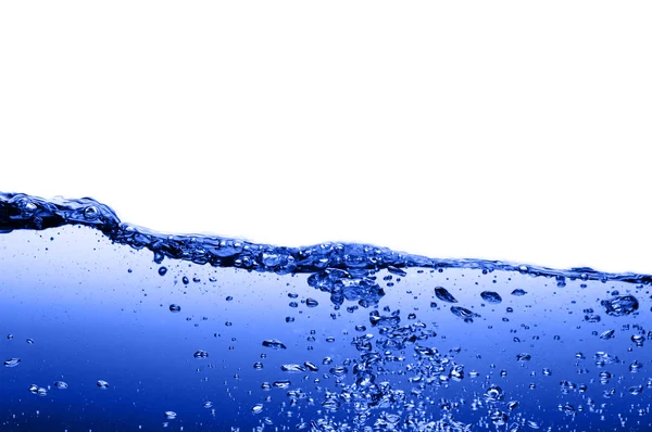 Agua azul contra blanco — Foto de Stock