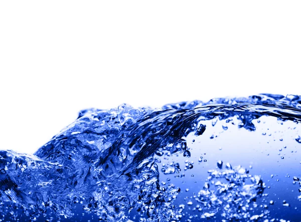Blått vatten mot vit — Stockfoto