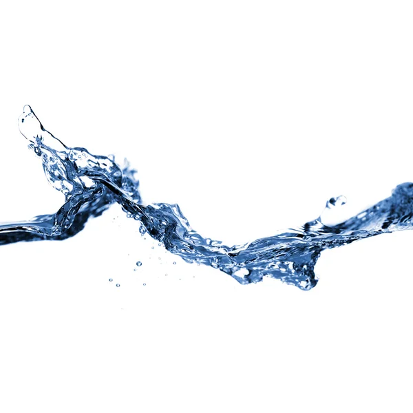 Klares Wasser gegen Weiß — Stockfoto