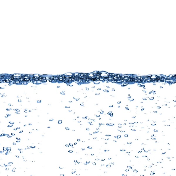 Agua clara contra blanco — Foto de Stock