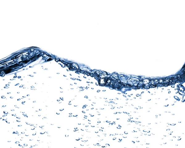 Água limpa contra branco — Fotografia de Stock