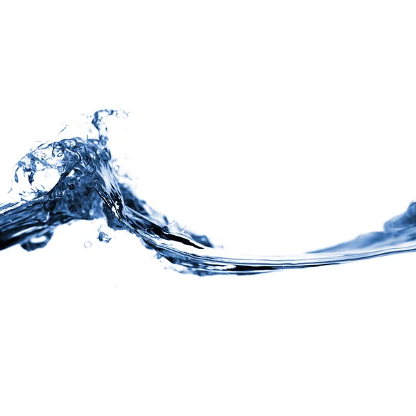 Czysta woda przed biały — Zdjęcie stockowe