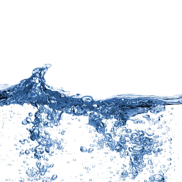 Helder water tegen Wit — Stockfoto