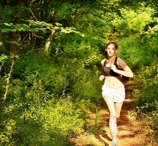 Mujer Trail Runner — Foto de Stock
