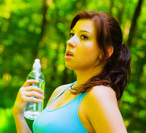 Young Woman Outdoor Workout — Stock Photo, Image