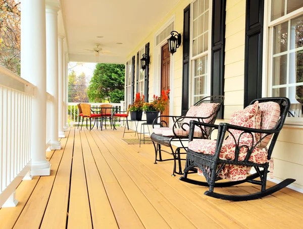 Front Porch of Traditional Home — Stock Photo, Image