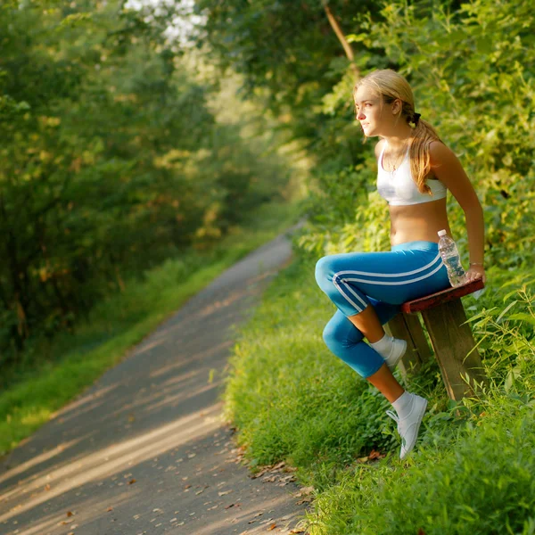 Pretty Young Runner — Stock Photo, Image