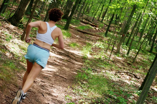 Zralá žena běžec — Stock fotografie