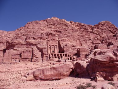 The lost city of Petra. clipart