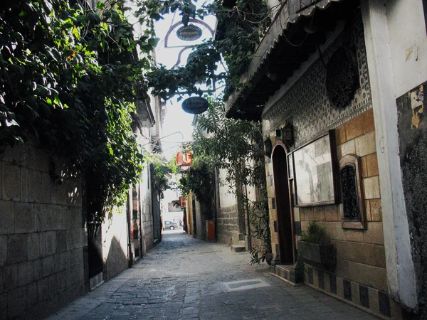 Damaskus. gata i gamla stan. — Stockfoto