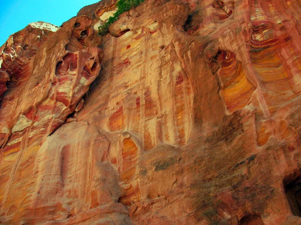 佩特拉的红色岩石 — 图库照片