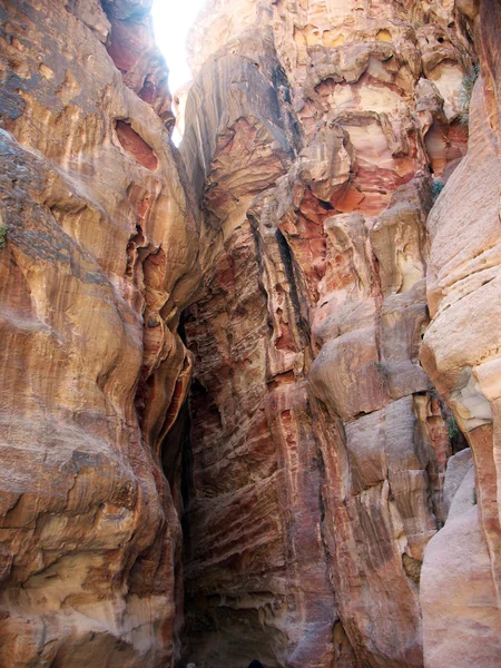 Les roches rouges de Petra . — Photo