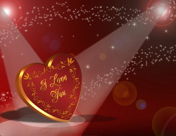 Valentinstag Hintergrund Herz — Stockfoto