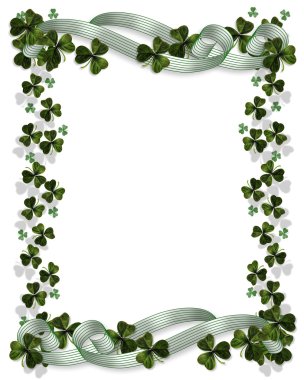 St Patricks Day Card Border clipart