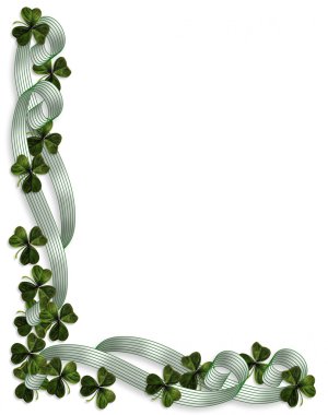 St Patricks Day Card Border clipart