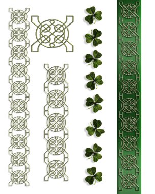 St Patricks Day Irish Borders clipart