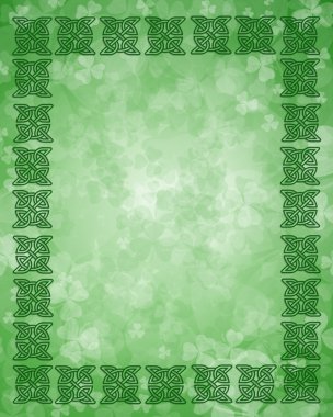 St Patricks Day Celtic Knot Frame clipart