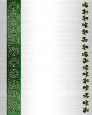 St Patricks Day Celtic Knot Border clipart