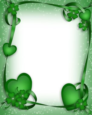 St Patricks Day Border Background clipart