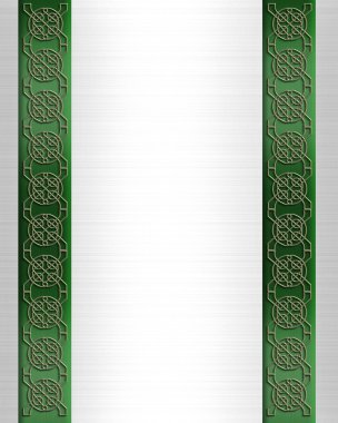 St patricks günü celtic knot kenarlık