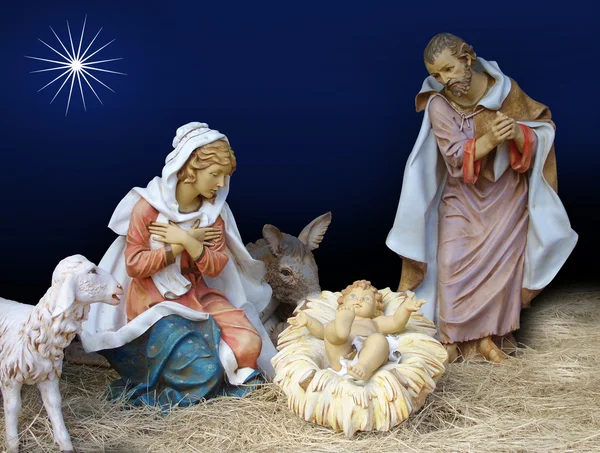 Julen julkrubba religiösa — Stockfoto