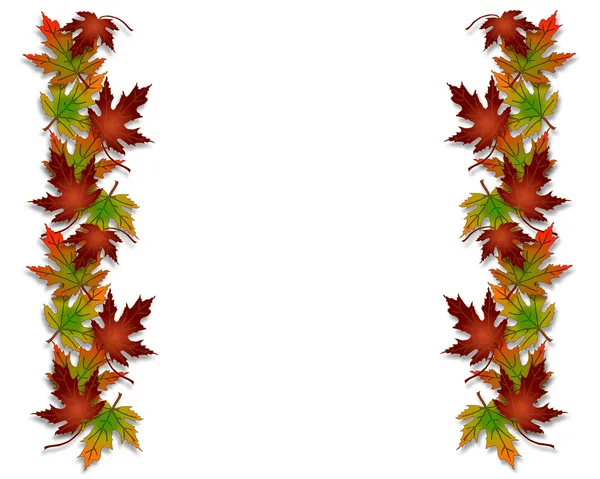Осень осенью листья границы — стоковое фото